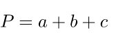 Формула для вычисления периметра треугольника
