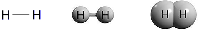 Структурная формула водорода