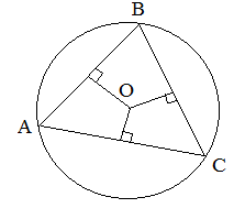 Радиус описанной окружности около треугольника