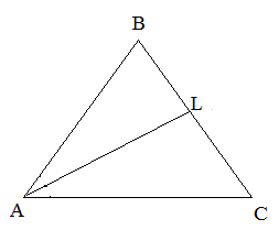 Пример 1, медиана в равностороннем треугольнике