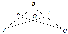 Пример 1, биссектриса в равнобедренном треугольнике