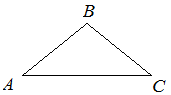 Пример окружности вписанной в равнобедренный треугольник