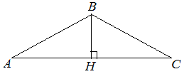 Пример равнобедренного треугольника
