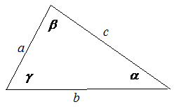 Пример решения треугольников