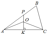 Пример 2, серединный перпендикуляр треугольника