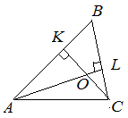 Пример 1, точка пересечения высот треугольника