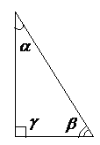 Сумма углов прямоугольного треугольника