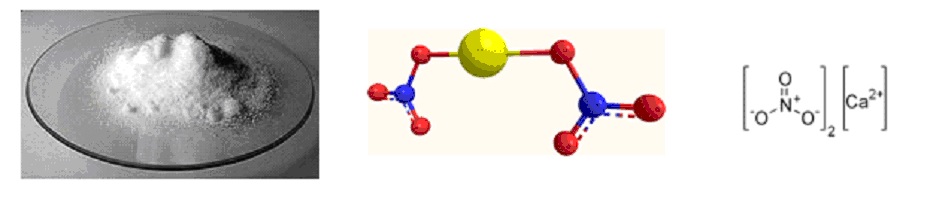 Химическая и структурная формула нитрата кальция