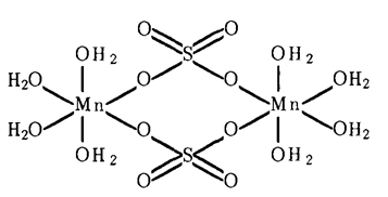 Структура кристаллогидратов сульфата марганца (II) состава MnSO4