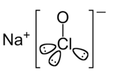 Молекула гипохлорита натрия