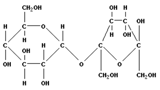 Структурная формула сахарозы и молярная масса