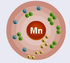 Схема строения атома марганца и молярная масса