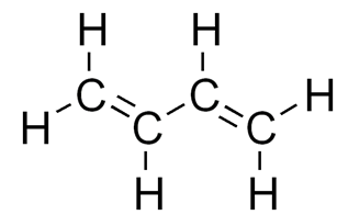 Структурная формула бутадиена - 1,3