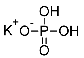 Структурная формула дигидрофосфата калия