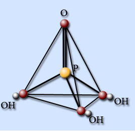 Пространственное строение молекулы ортофосфорной кислоты