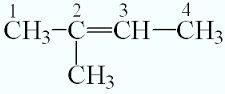 Графическая формула 2-метилбутена-2