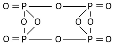 Графическая формула оксида фосфора (V)