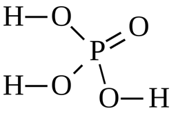 Структурная формула фосфорной кислоты