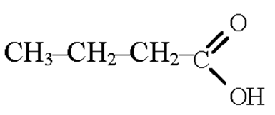 Масляная кислота. Графическая формула