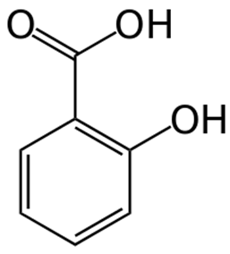 Графическая формула салициловой кислоты