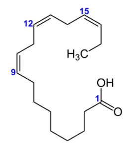 Графическая формула линоленовой кислоты