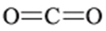 Структурная (графическая) формула диоксида углерода