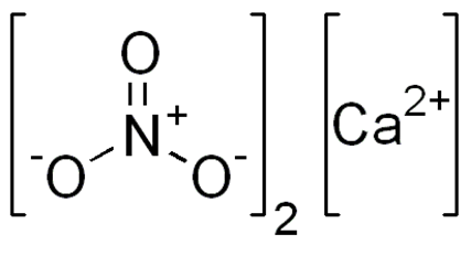 Структурная формула нитрата кальция