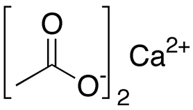 Структурная формула ацетата кальция