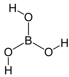 Графическая формула борной кислоты