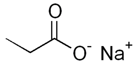 Графическая формула пропионата натрия