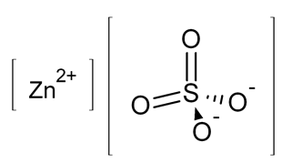 Графическая формула сульфата цинка