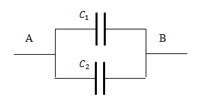 Параллельное соединение конденсаторов, пример 1