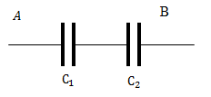 Последовательное соединение конденсаторов, пример 1