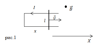 ЭДС индукции в движущихся проводниках, рисунок 1