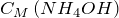 C_M\left ( NH_4OH \right )